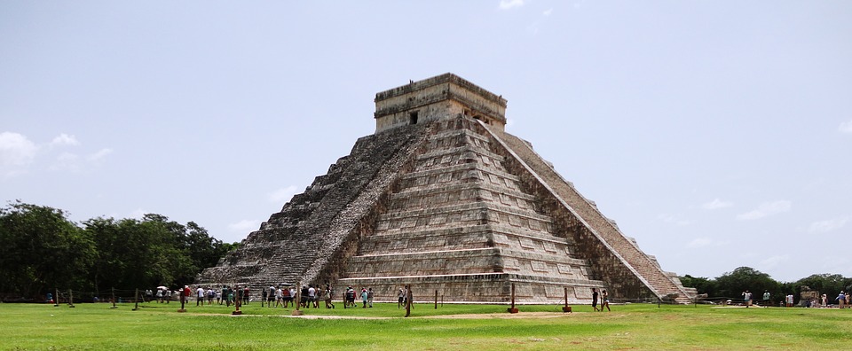 A site you can see on BA's new flights: Cancun Aztec temple