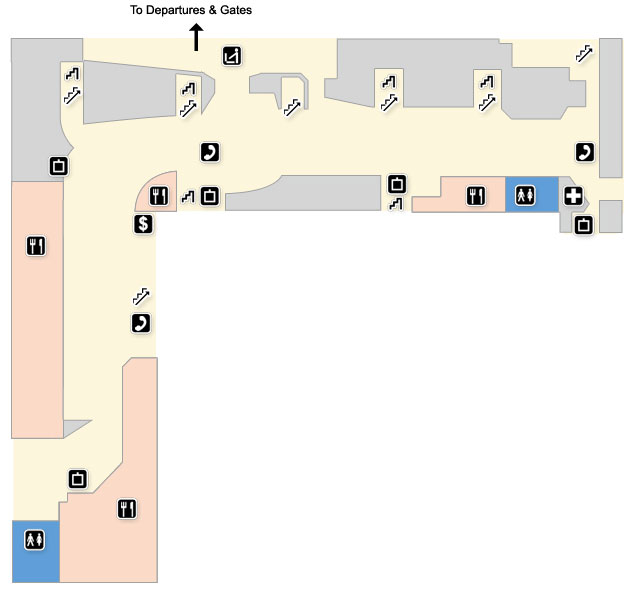 terminal 3 maps - first floor departures (public area)