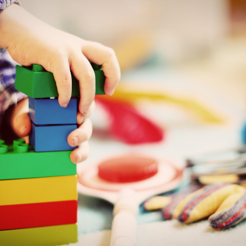 a child playing